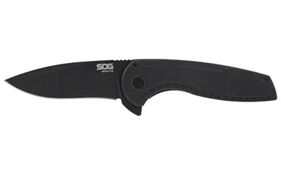 Sog Aegis Flk 3.25" Drop Pt Blk