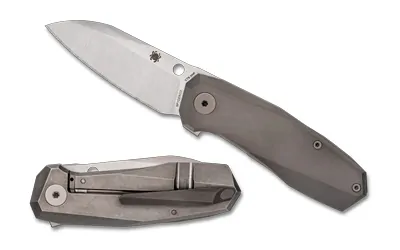Spyderco Techno 3 Titanium Gry