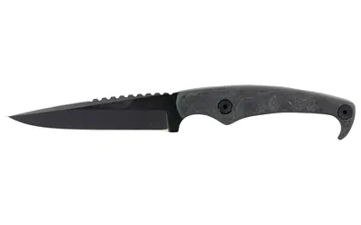 Stroup Mk2 4" Cerakote Blk W/sheath